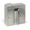 Odpadkový koš na tříděný odpad, 3x37 l, nerez