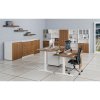 kombinovana kancelarska skrin primo white zasouvaci dvere na 2 patra 800 x 420 x 1781 mm bila orech 71603