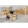 kombinovana kancelarska skrin primo gray s drevenymi a sklenenymi dvermi 800 x 420 x 1781 mm seda buk 72294