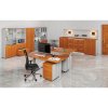 kombinovana kancelarska skrin primo gray s drevenymi a sklenenymi dvermi 800 x 420 x 1781 mm seda tresen 72297