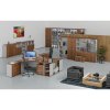 kombinovana kancelarska skrin primo gray zasouvaci dvere na 2 patra 800 x 420 x 2128 mm seda orech 73431