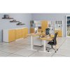 kombinovana kancelarska skrin primo white zasouvaci dvere na 2 patra 800 x 420 x 2128 mm bila buk 73453