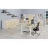 kombinovana kancelarska skrin primo white dvere na 3 patra 800 x 420 x 2128 mm bila dub prirodni 73631