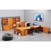 Ergonomický kancelářský pracovní stůl PRIMO WOOD, 1800 x 1200 mm, levý, třešeň