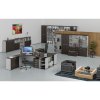Ergonomický kancelářský pracovní stůl PRIMO GRAY, 1800 x 1200 mm, pravý, šedá/wenge