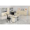 kombinovana kancelarska skrin primo gray zasouvaci dvere na 2 patra 800 x 420 x 2128 mm seda dub prirodni 74635