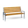 venkovni lavicka city s operadlem zinkovana 1660 mm limba 79724