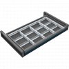 Organizér nářadí do zásuvky skříní KOVOS se šířkou 505 mm, 12 přihrádek