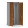 kancelarska satni skrin primo gray 3 police satni tyc 800 x 500 x 1781 mm seda orech 83542