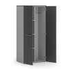 kancelarska satni skrin primo gray 3 police satni tyc 800 x 500 x 1781 mm seda grafit 83536