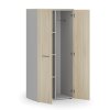 kancelarska satni skrin primo gray 3 police satni tyc 800 x 500 x 1781 mm seda dub prirodni 83533