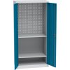 policova dilenska skrin na naradi kovos perforovany panel 2 police 950 x 500 x 1950 mm 85005
