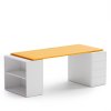 Samostatná pracovní deska stolu BLOCK, 1800 x 800 x 25 mm, oranžová