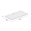Samostatná pracovní deska stolu BLOCK, 1600 x 800 x 25 mm, dub přírodní