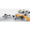 Samostatná pracovní deska stolu BLOCK, 1600 x 800 x 25 mm, dub přírodní