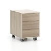 kancelarsky pojizdny kontejner layers 3 zasuvky 400 x 600 x 575 mm dub prirodni dub moreny 86350