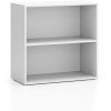 kancelarsky policovy regal layers kratky 800 x 400 x 777 mm bila 86070