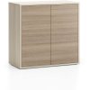 kancelarska skrinka s dvermi layers kratka 800 x 400 x 777 mm dub prirodni dub moreny 86061