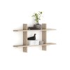 kancelarska nastenna police dvojita solid 1250 x 200 x 700 mm dub prirodni 87522