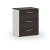 kancelarska komoda ke stolu primo white 740 x 600 x 420 mm bila wenge 86601