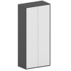 kancelarska policova skrin future 850 x 450 x 1900 mm bila grafitova 88181