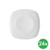 Talíř dezertní hranatý MONA, 18,5 x 18,5 cm, porcelán, 24 ks