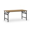 konferencni stul fast ready 160x80 cm cerna podnoz buk 93727