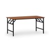 konferencni stul fast ready 160x80 cm cerna podnoz tresen 93728