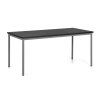 jidelni stul trivia 160x80 cm tmave seda podnoz wenge 120001
