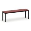 satni lavice sedak lamino delka 1200 mm cerne nohy cervena 93527