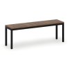 satni lavice sedak lamino delka 1200 mm cerne nohy orech 93531