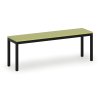 satni lavice sedak lamino delka 1200 mm cerne nohy zelena 93533