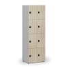 drevena satni skrinka s uloznymi boxy 8 boxu demont rfid zamek seda dub prirodni 121926