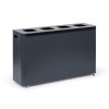 odpadkovy kos na trideny odpad 4 x 60 l lakovany sedy 106491