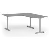 rohovy kancelarsky stul primo beta l 160x180 cm l p seda podnoz grafit 107780