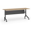 Mobilní stůl PRIMO MOVE, 180x60 cm, černá podnož, buk