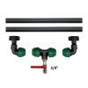 Propojení na 2 IBC s vypouštěcím kohoutem 3/4"