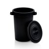 plastova nadoba s vikem 75 l regranulat cerna 113197