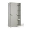 kovova skrin s posuvnymi dvermi 4 police 1000 x 1990 x 450 mm svetle seda 133168