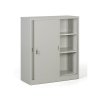 kovova skrin s posuvnymi dvermi 2 police 1000 x 1200 x 450 mm svetle seda 133178
