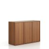 kancelarska skrin frame nizka 3 dvere 1299 x 450 x 881 mm push lock orech 79070