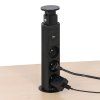 stolni vysouvaci zasuvka 3 230 v usb a usb c cerna 145888