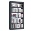 kovova knihovna 1750 x 800 x 300 mm cerna 138198