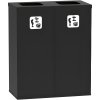 kos na trideny odpad 2x 70 l uchyt na pytel cerny cerny 137443