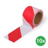 pe vystrazna paska 75 mm x 100 m baleni 10 ks cerveno bila 143250