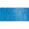 perforovany zadni panel na naradi k pracovnim stolum gd otvory 10 x 10 mm roztec 38 x 38 mm modra 3439