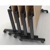 mobilni stul match 120x80 cm cerna podnoz orech 148162