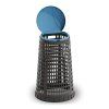 plastovy odpadkovy kos na 120 l pytle cerny modre viko 149642