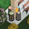 plastovy odpadkovy kos na 120 l pytle cerny modre viko 149699