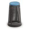 plastovy odpadkovy kos na 120 l pytle cerny modre viko 149640
